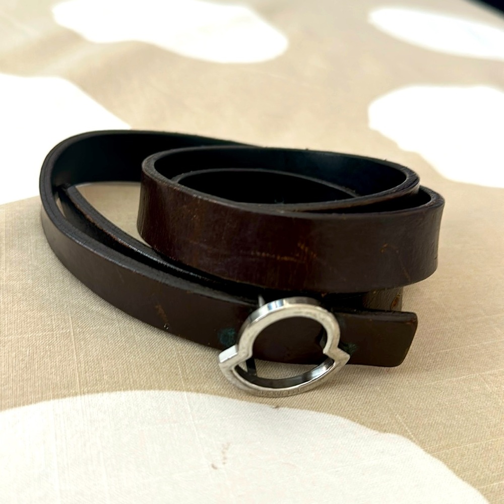 MONCLER leather belt